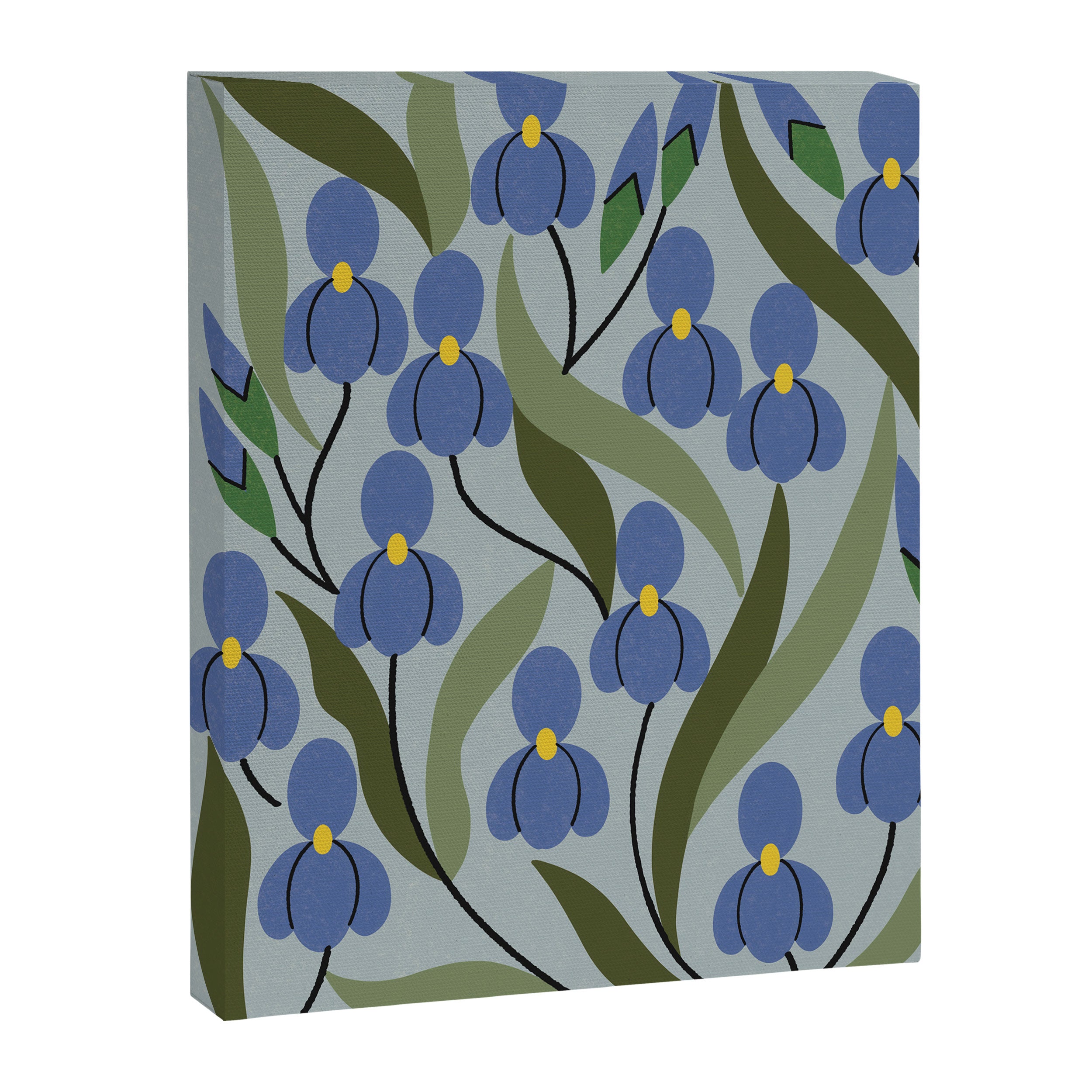 Blue Iris Canvas Print Gallery Image 6