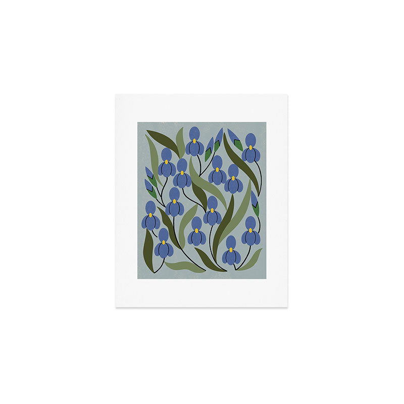 Blue Iris Art Print Gallery Image 1