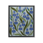 Blue Iris Framed Canvas Print Gallery Image 6