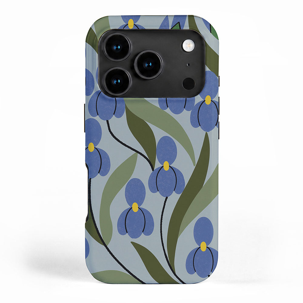 Blue Iris iPhone Case Gallery Image 1