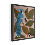 Blue Jay And Berries Framed Canvas Print Gallery Image 2