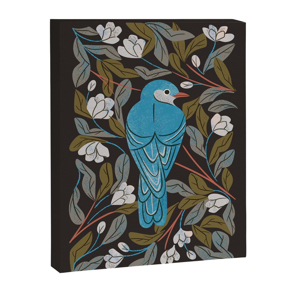 Bluebird and Apple Blossoms Canvas Print Gallery Image 6