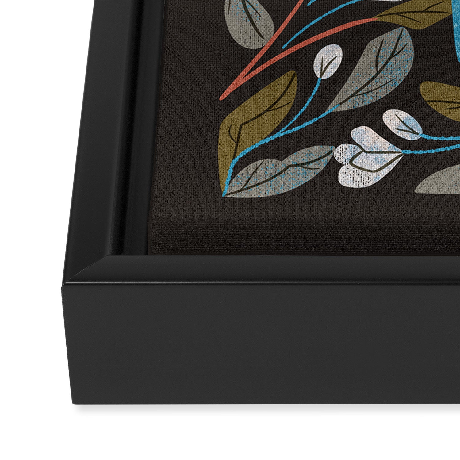 Bluebird and Apple Blossoms Framed Canvas Print Gallery Image 3
