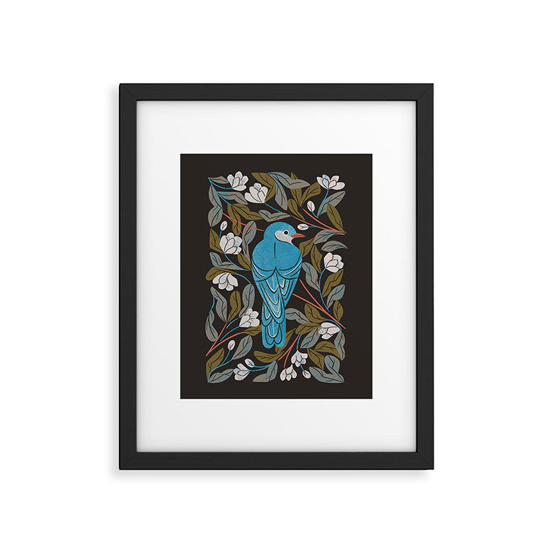Bluebird and Apple Blossoms Framed Art Print Gallery Image 4