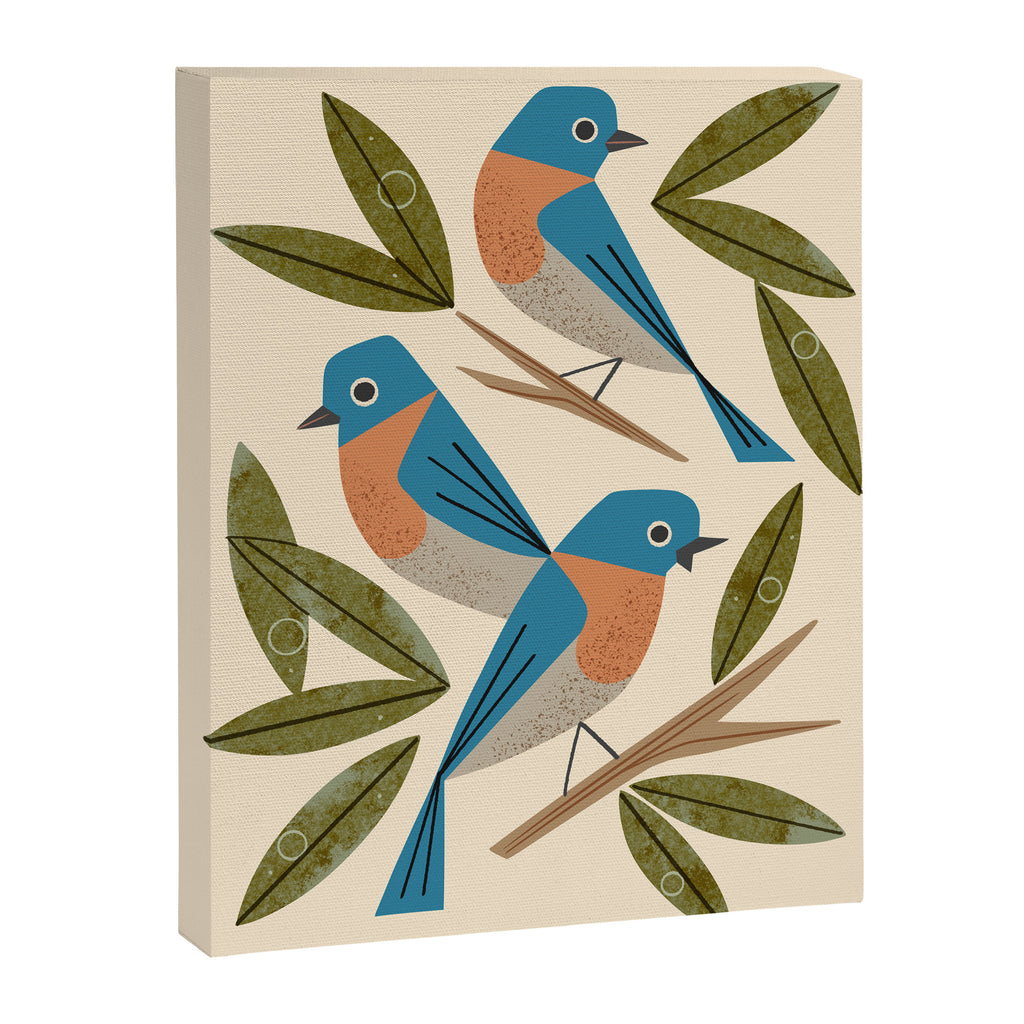 Bluebirds Canvas Print Gallery Image 6