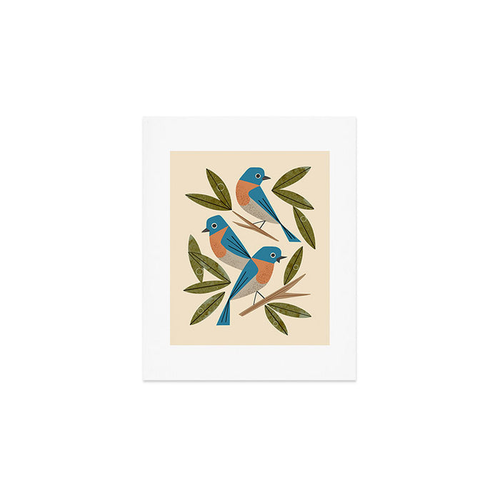 Bluebirds Art Print Gallery Image 1