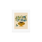 Bouquet in Gold Vase Art Print Gallery Image 1