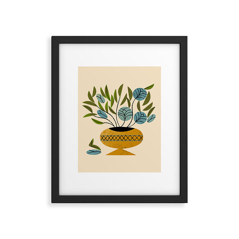 Bouquet in Gold Vase Framed Art Print Gallery Image 6