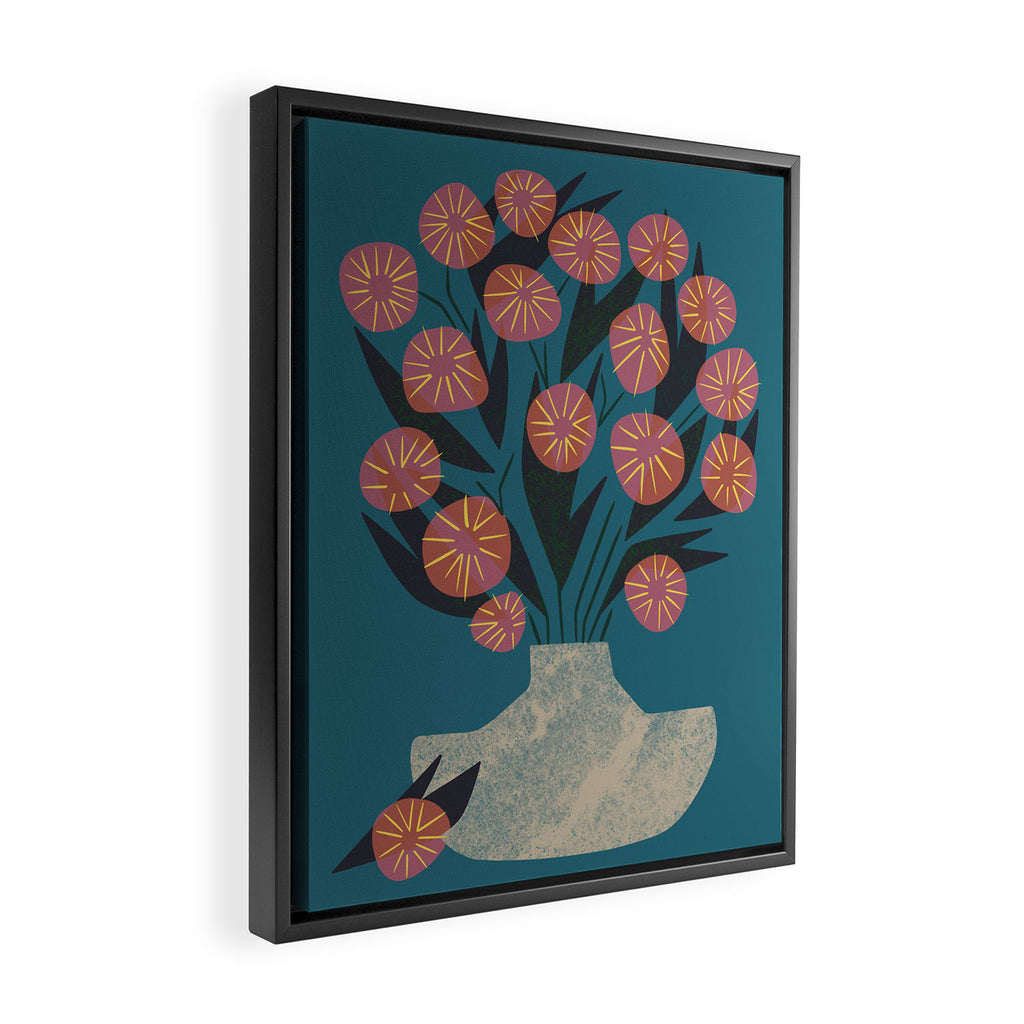 Bouquet Still Life Framed Canvas Print Gallery Image 2