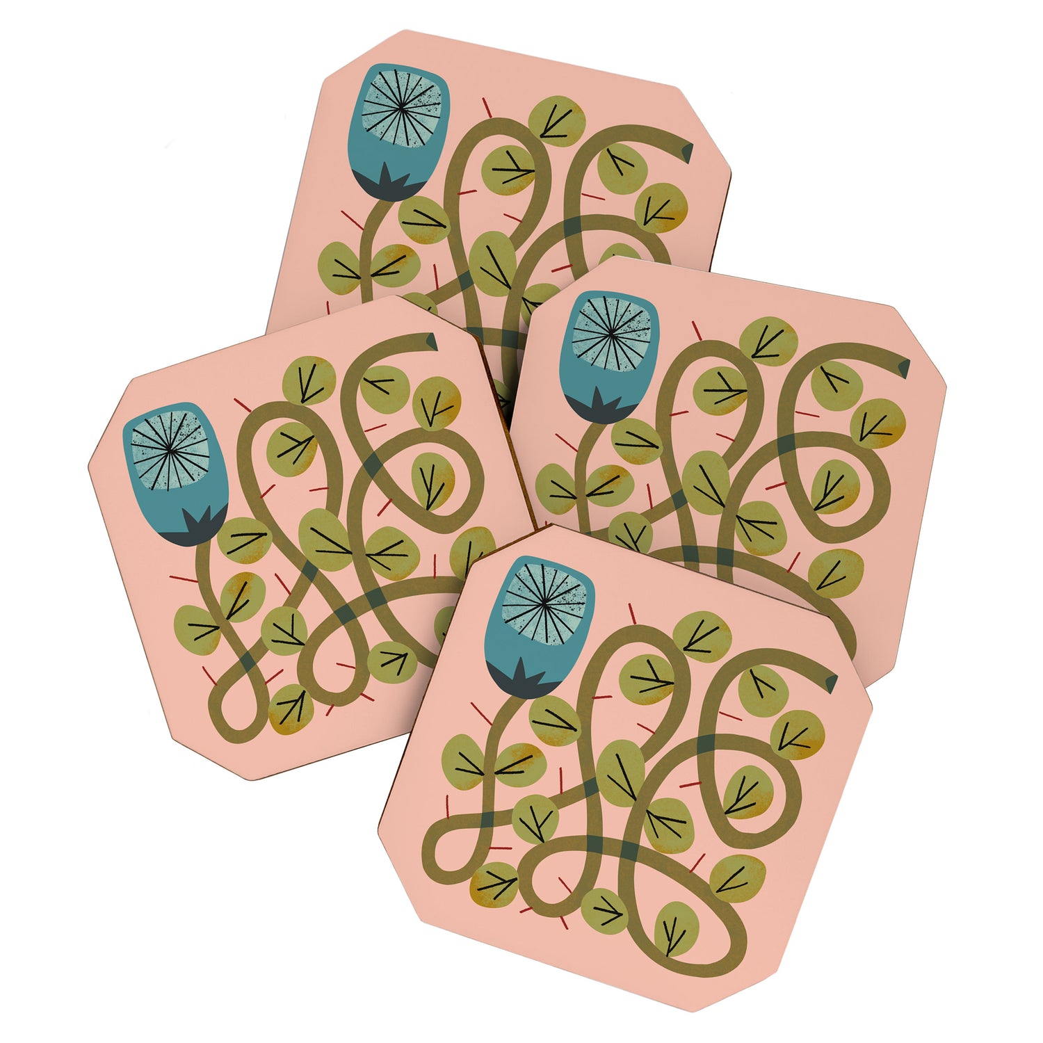 Bramble Rose No. 3 Coaster Gallery Image 1