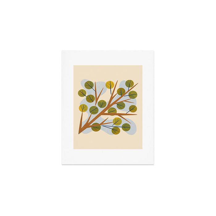Branch and Leaves Art Print Gallery Image 1