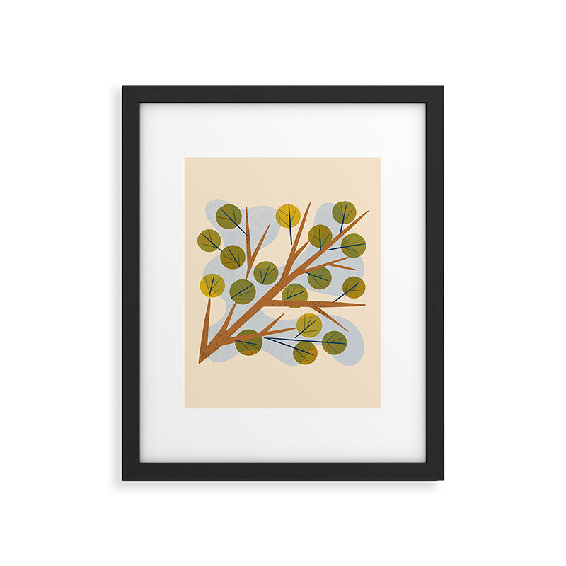 Branch and Leaves Framed Art Print Gallery Image 6