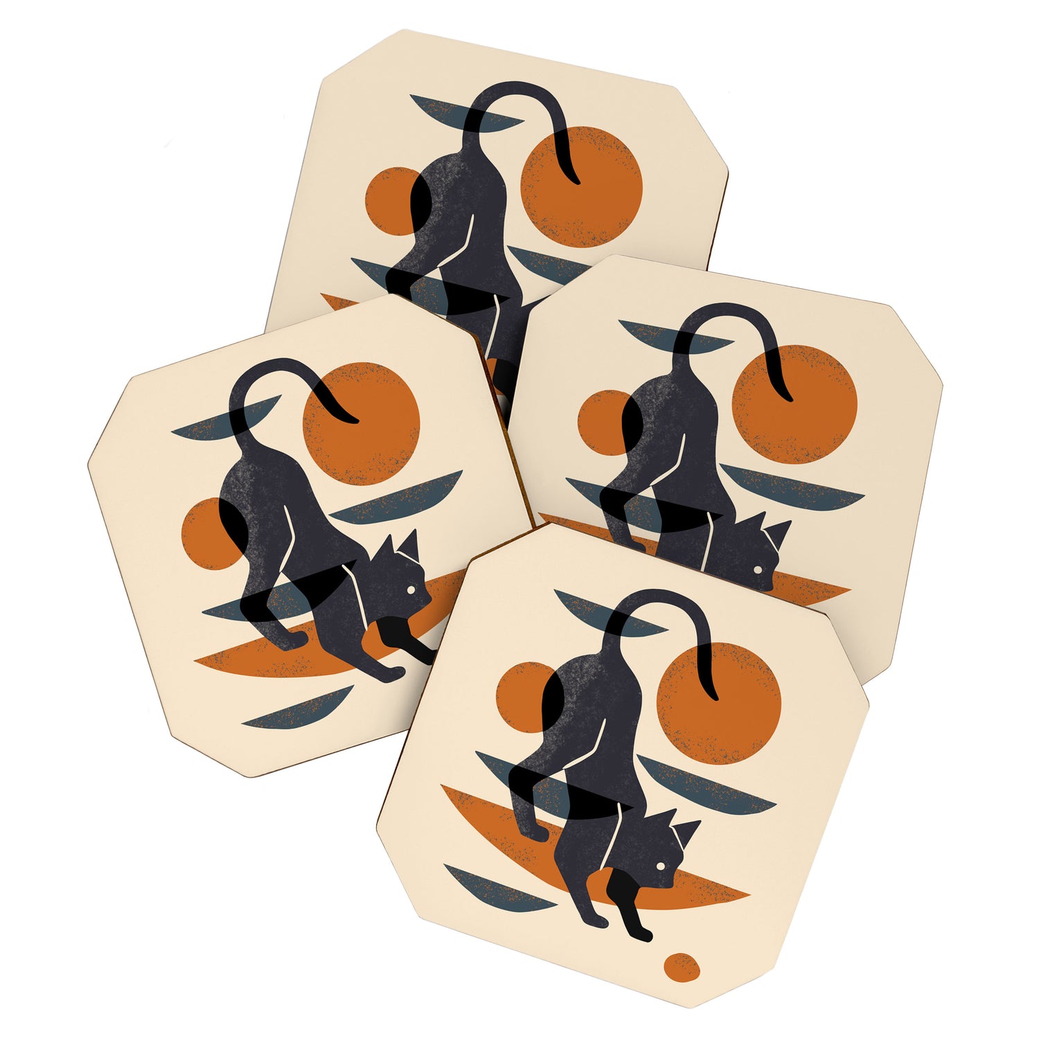 Cat At Play Coaster Gallery Image 1