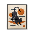 Cat At Play Framed Canvas Print Gallery Image 8