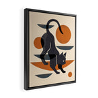 Cat At Play Framed Canvas Print Gallery Image 2