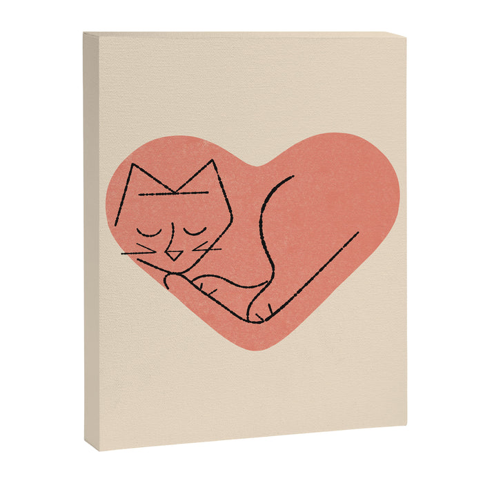 Cat Love Canvas Print Gallery Image 1