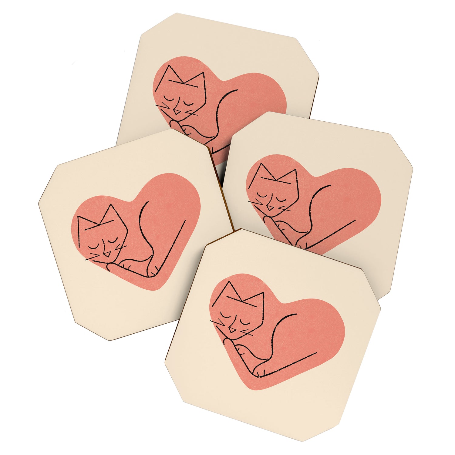 Cat Love Coaster Gallery Image 1