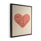 Cat Love Framed Canvas Print Gallery Image 2