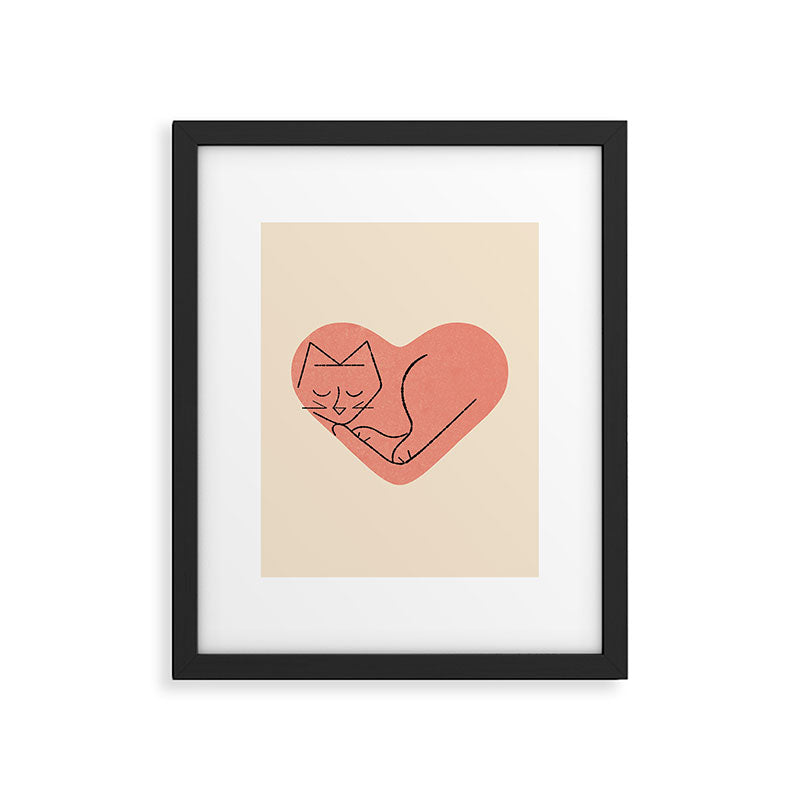 Cat Love Framed Art Print Gallery Image 6