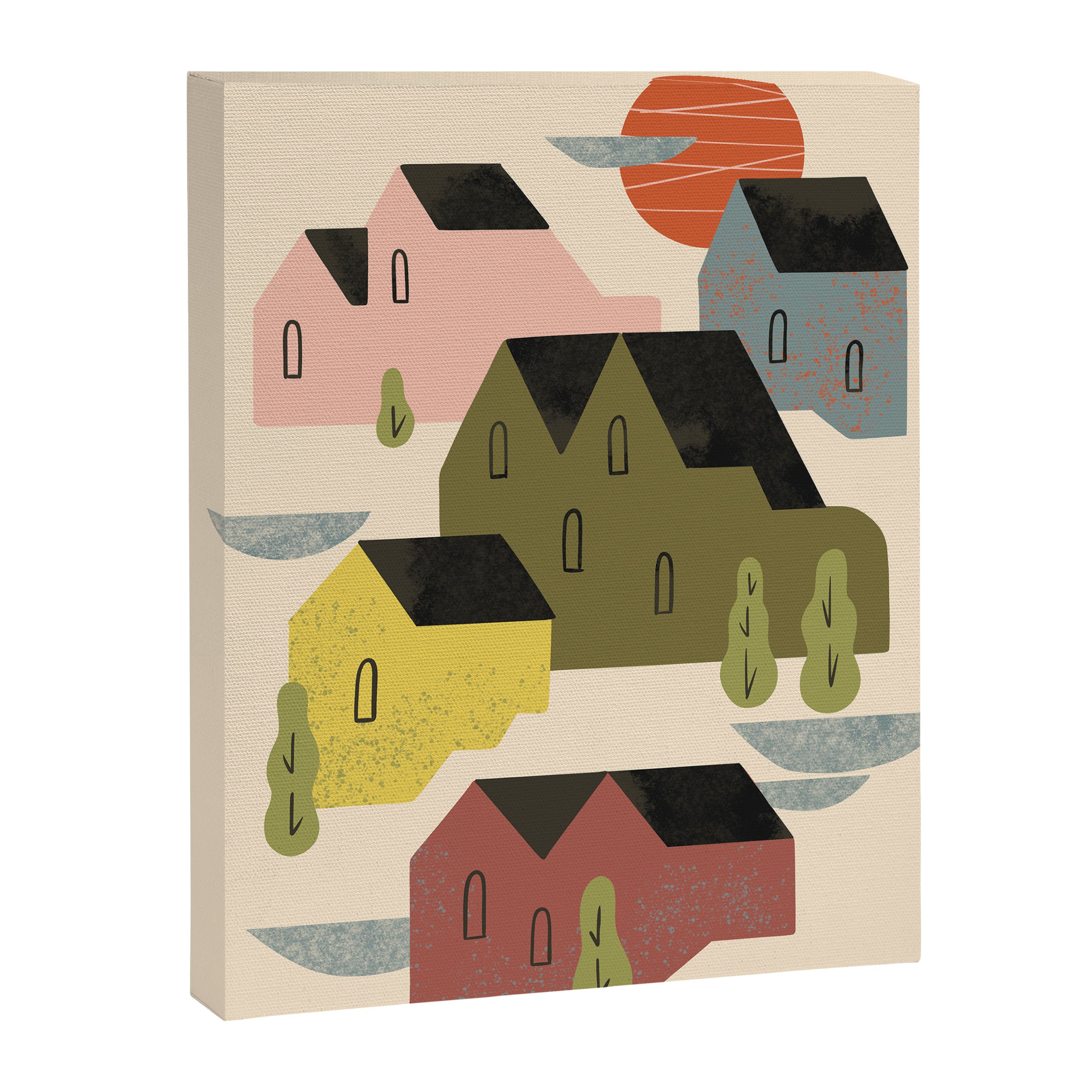 Cozy Village Canvas Print Gallery Image 6