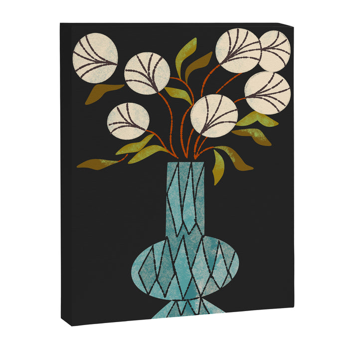 Crystal Vase Peonies Canvas Print Gallery Image 1