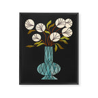 Crystal Vase Peonies Framed Canvas Print Gallery Image 6