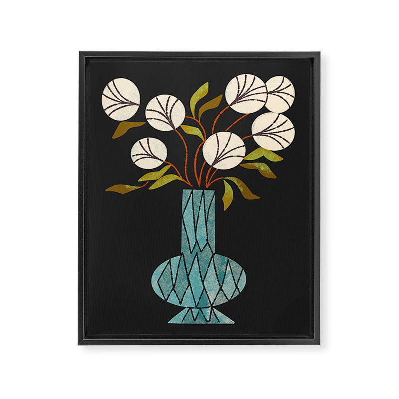 Crystal Vase Peonies Framed Canvas Print Gallery Image 6