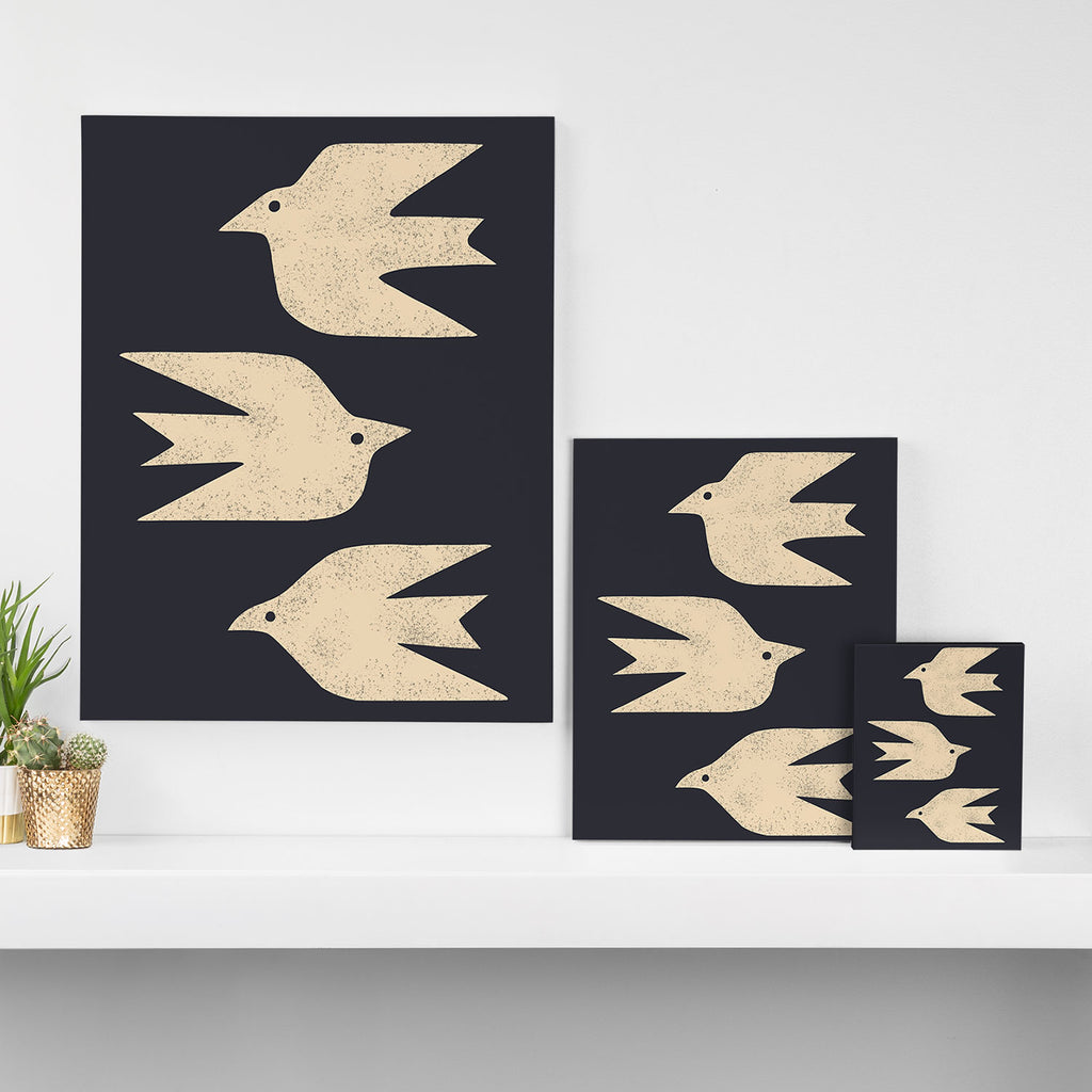 Doves In Flight Canvas Print Gallery Image 3