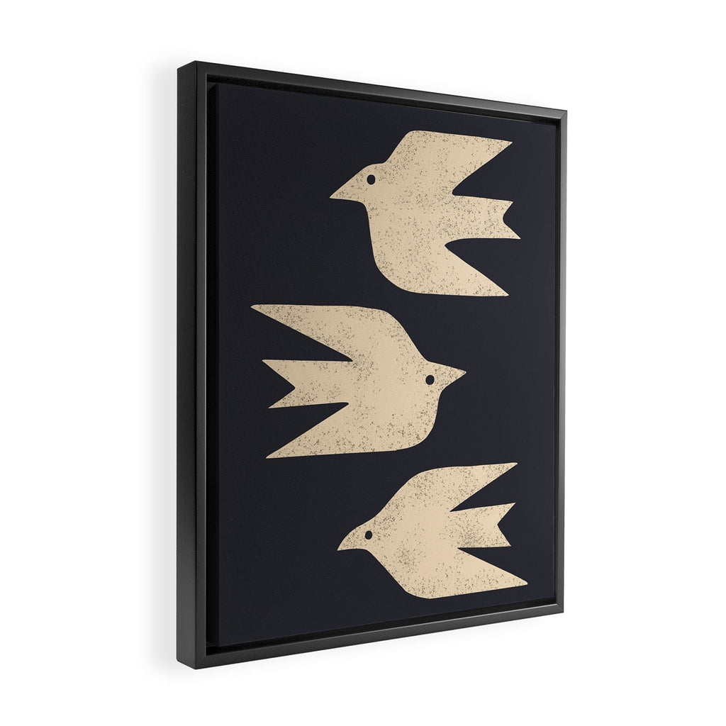 Doves In Flight Framed Canvas Print Gallery Image 2