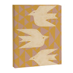 Doves In Flight (Yellow) Canvas Print Gallery Image 6