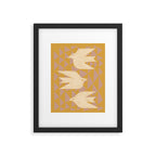 Doves In Flight (Yellow) Framed Art Print Gallery Image 5