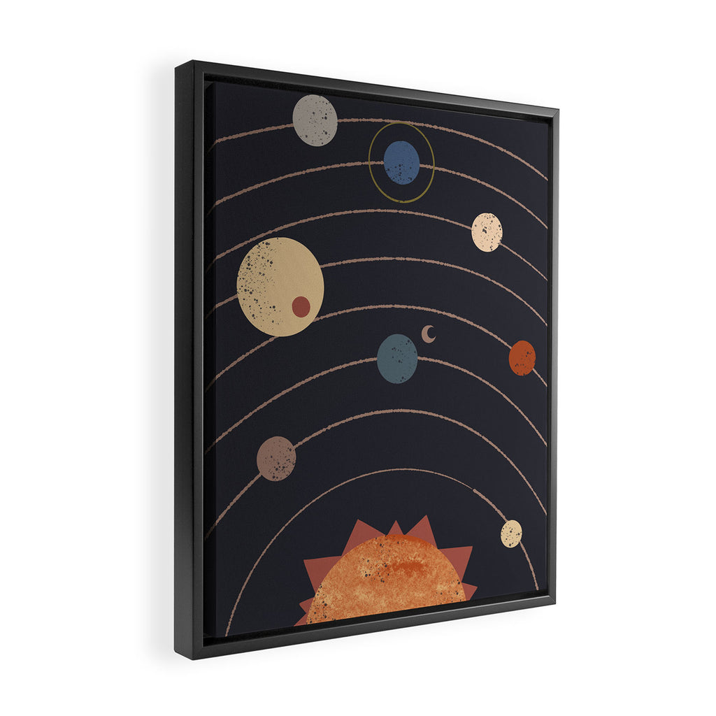 Equal Orbit Framed Canvas Print Gallery Image 2