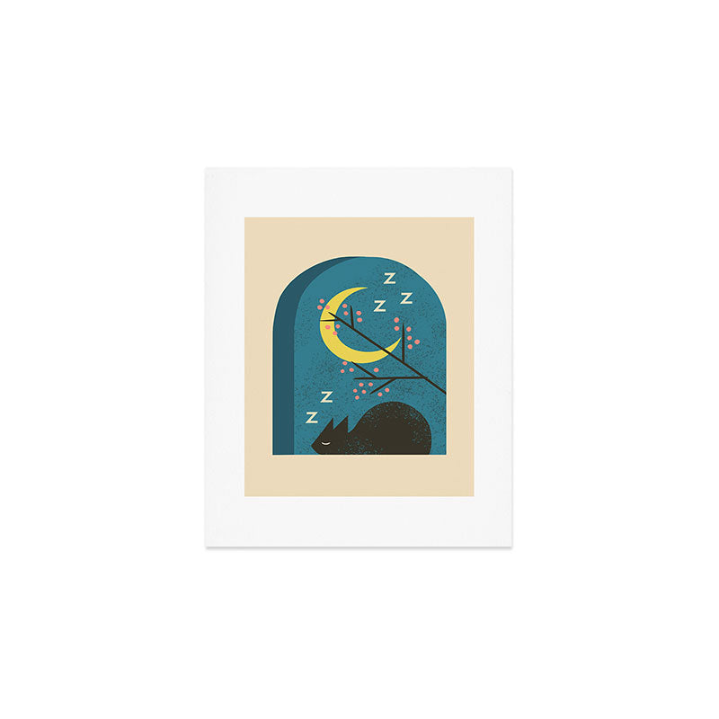 Evening Catnap Art Print Gallery Image 1
