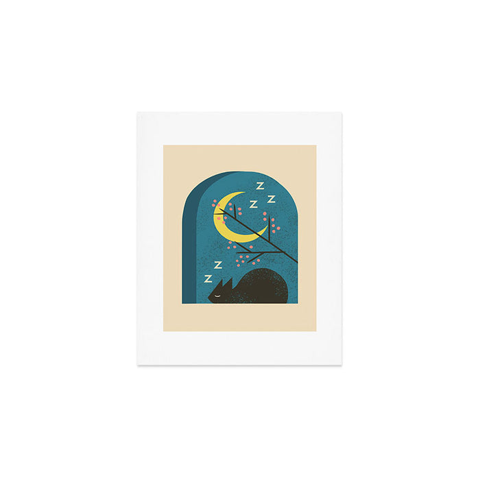 Evening Catnap Art Print Gallery Image 1