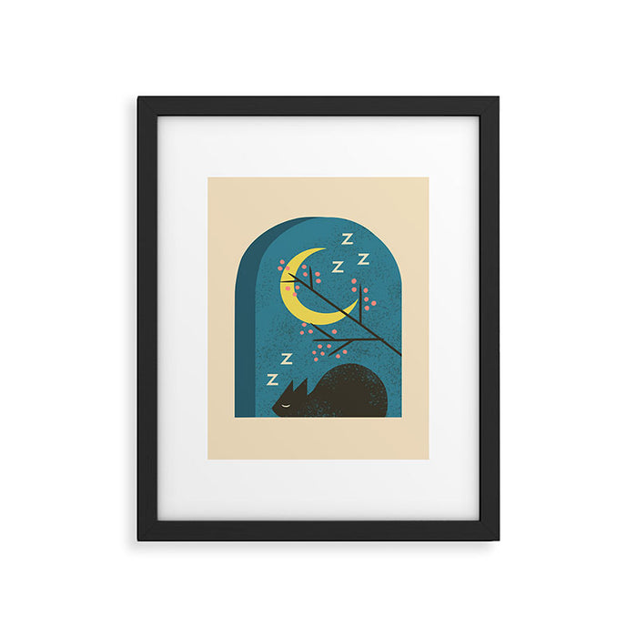 Evening Catnap Framed Art Print Gallery Image 1