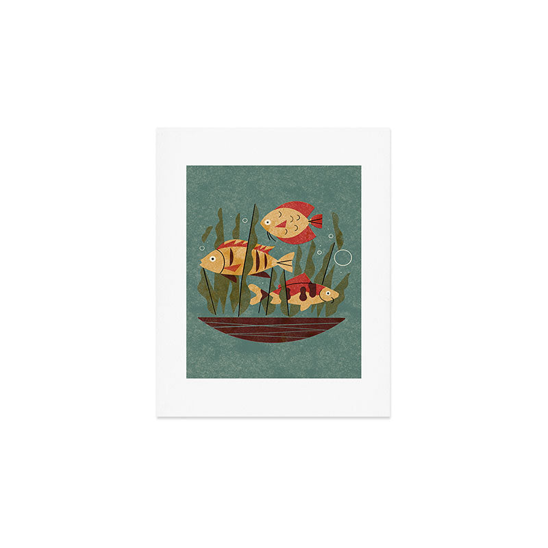 Fish and Seaweed Art Print Gallery Image 1