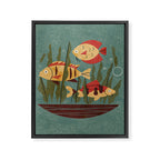 Fish and Seaweed Framed Canvas Print Gallery Image 8