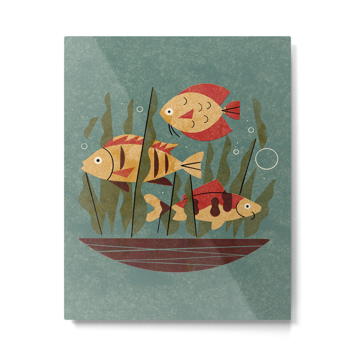 Fish and Seaweed Metal Print Gallery Image 1