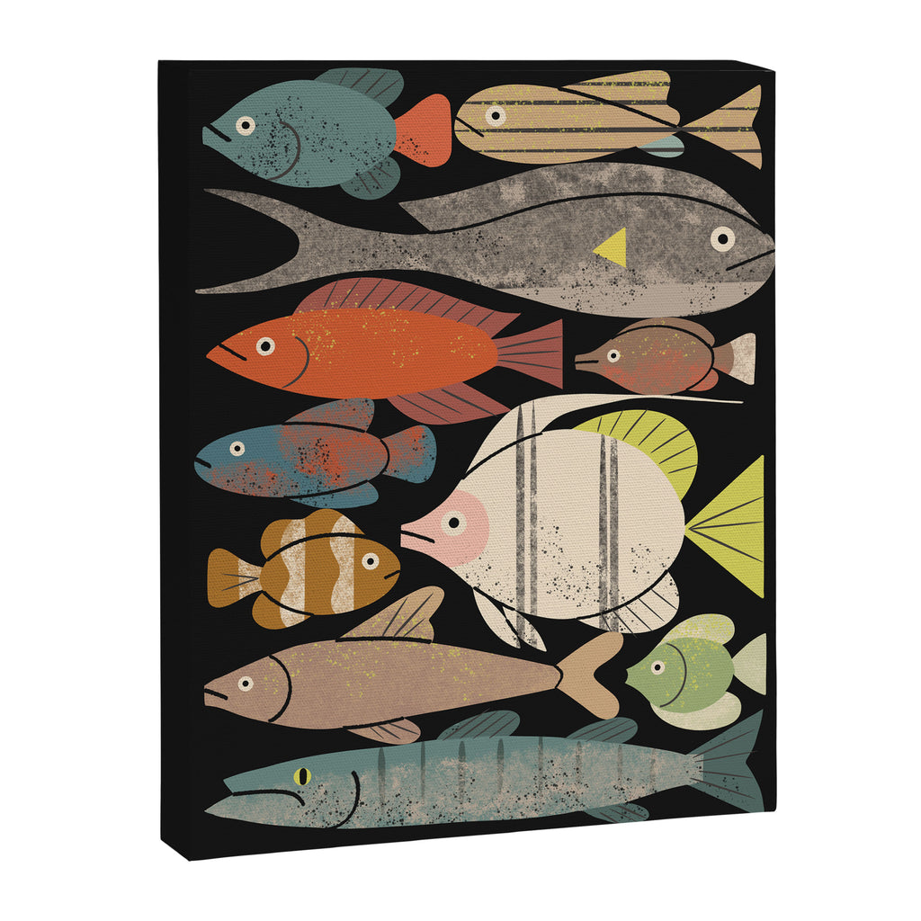 Fish Crowd No. 1 Canvas Print Gallery Image 6