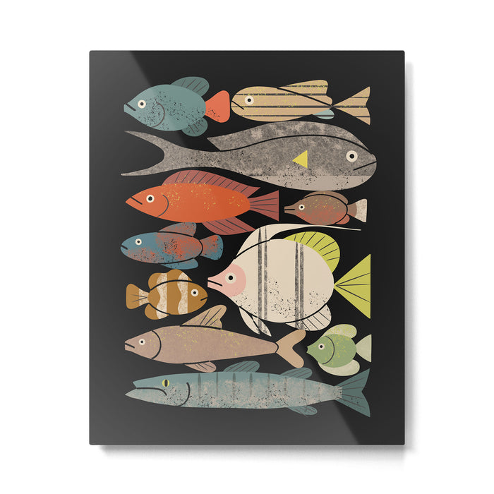 Fish Crowd No. 1 Metal Print Gallery Image 1