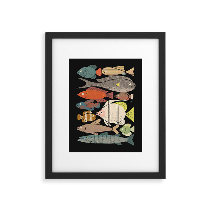 Fish Crowd No. 1 Framed Art Print Gallery Image 1