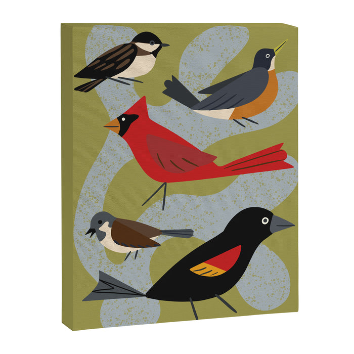 Five Birds Canvas Print Gallery Image 1