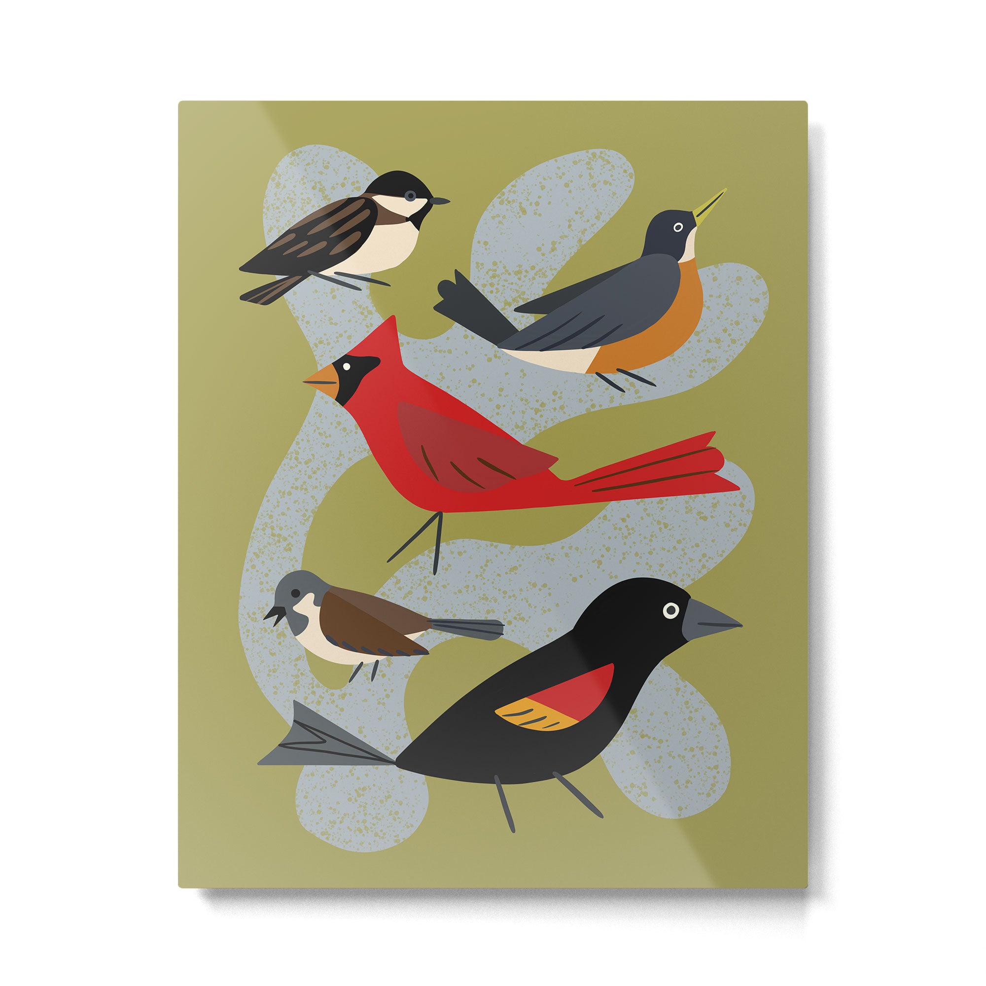 Five Birds Metal Print Gallery Image 4