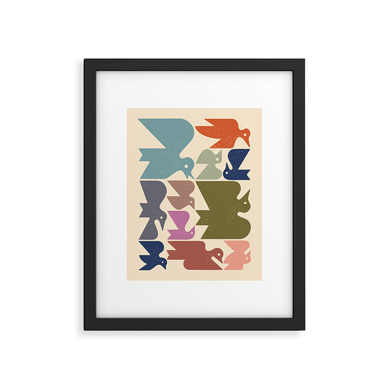 Flock No. 3 Framed Art Print Gallery Image 5