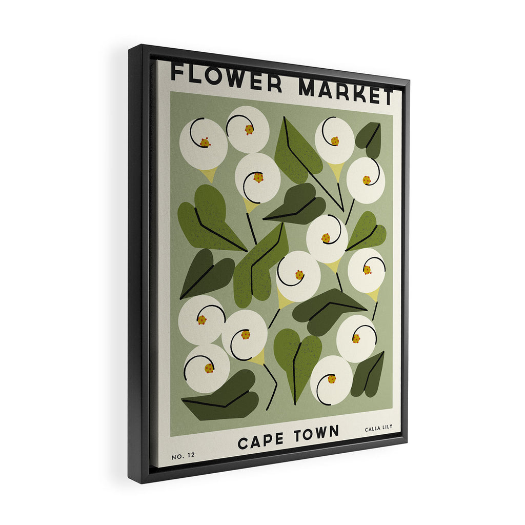 Flower Market No. 12 Framed Canvas Print Gallery Image 2