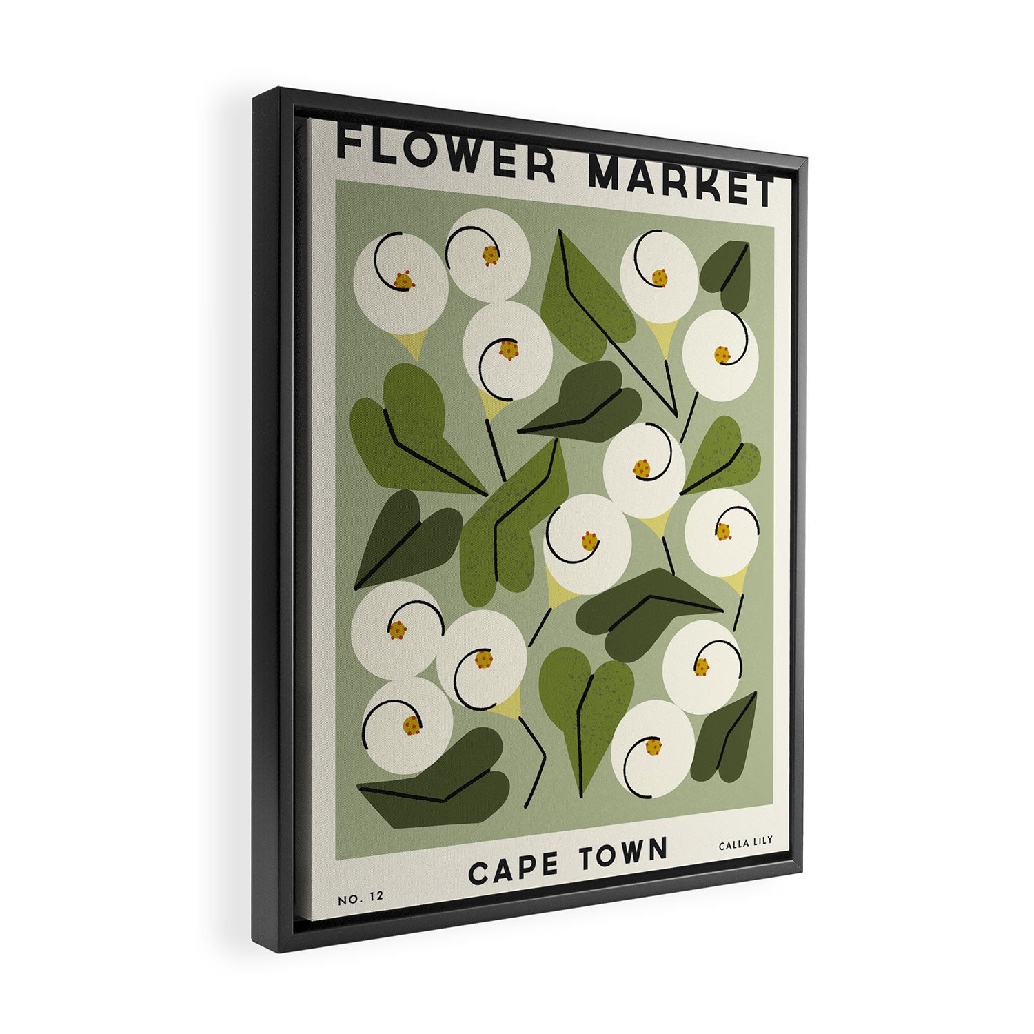 Flower Market No. 12 Framed Canvas Print Gallery Image 2