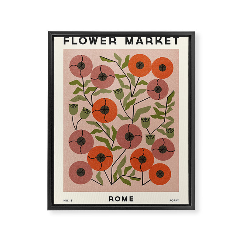 Flower Market No. 2 Framed Canvas Print Gallery Image 6