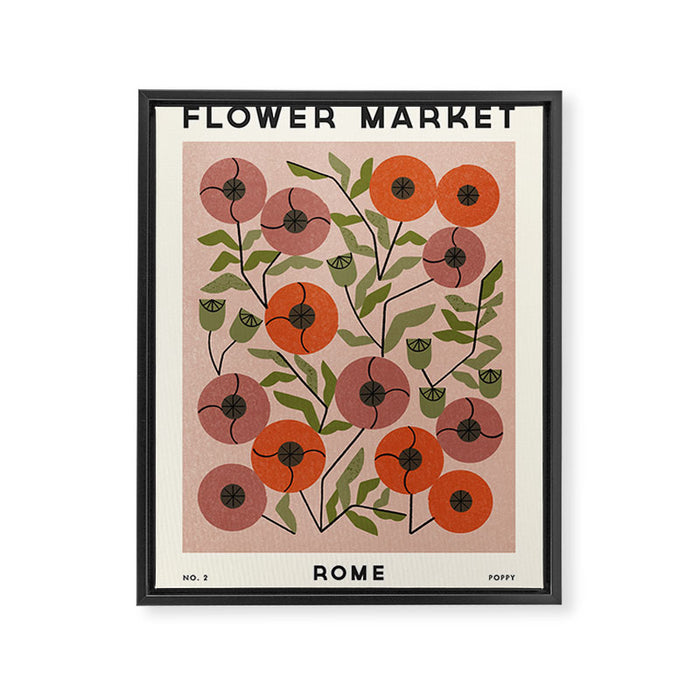 Flower Market No. 2 Framed Canvas Print Gallery Image 1