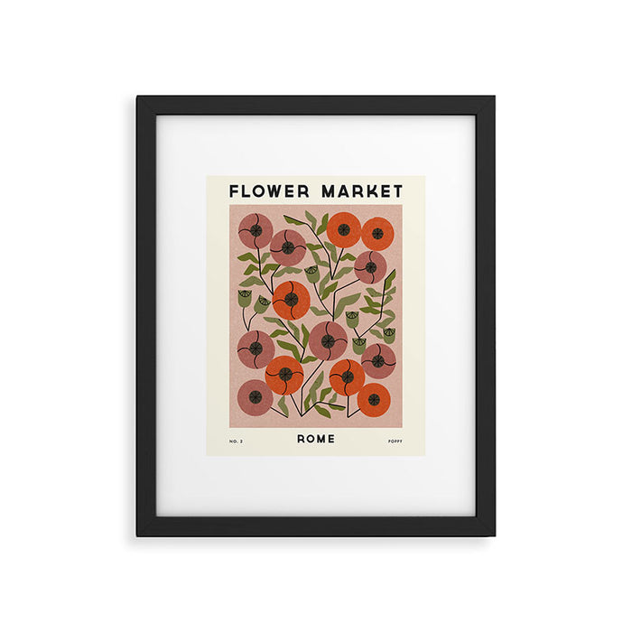 Flower Market No. 2 Framed Art Print Gallery Image 1