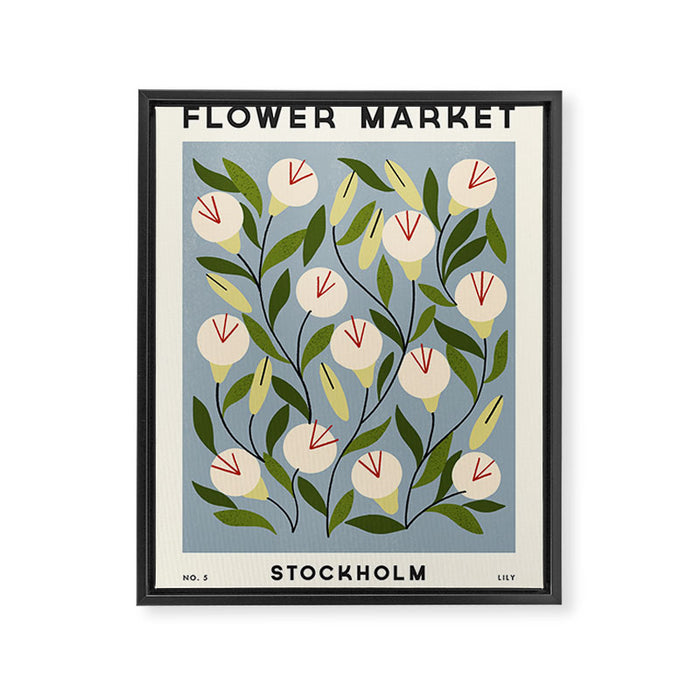 Flower Market No. 5 Framed Canvas Print Gallery Image 1
